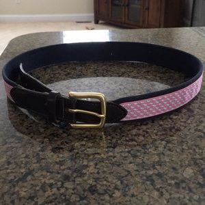 Vineyard Vines Whale Canvas Club Belt